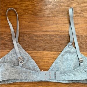 Eberjey Pima Goddess Gray Bralette S/M